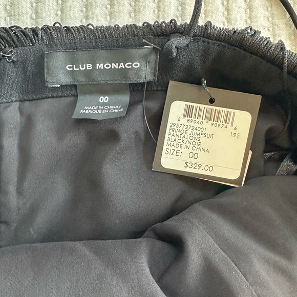 NEW Club Monaco Black Fringe Jumpsuit NWT - Picture 10 of 10